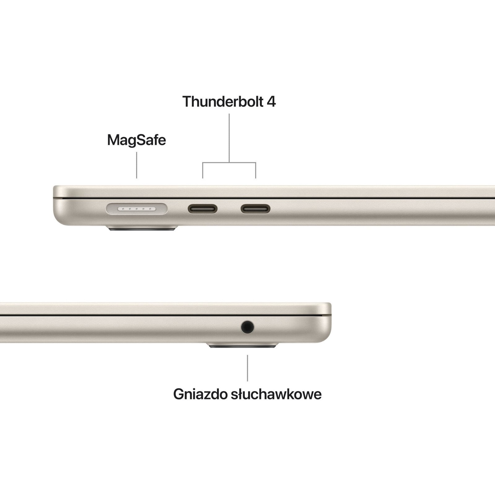 MacBook Air 2025 13.6" Retina M4 24GB RAM 512GB SSD Księżycowa poświata - obrazek 4