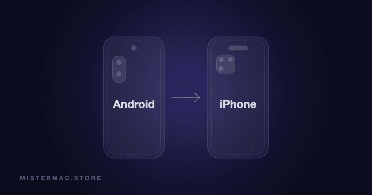 Przenoszenie danych z Androida na iPhone - Mistermac.store